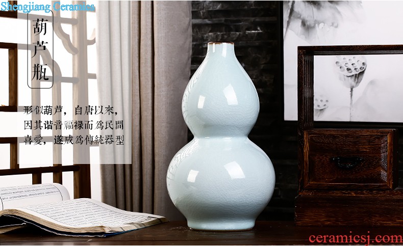 Jingdezhen vase furnishing articles living room contracted white large flower arranging ceramics vase decoration home decoration