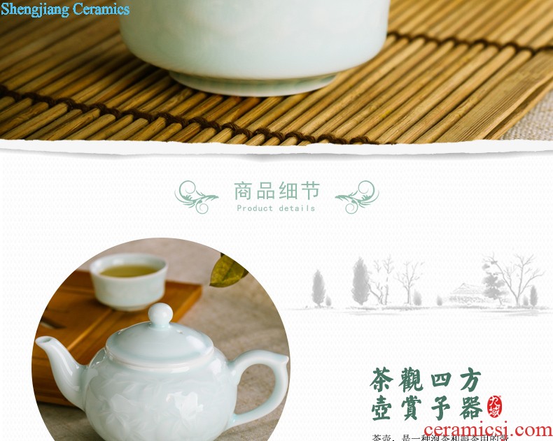 Jingdezhen ceramics cup ji red sample tea cup kung fu tea master cup of hand made small teacup personal single cup