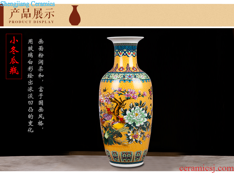 Jingdezhen ceramics hand-painted vases, flower arrangement wine porch home decoration sitting room TV ark furnishing articles