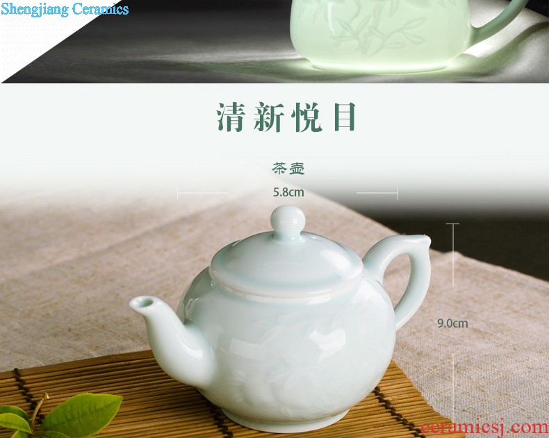 Jingdezhen ceramics cup ji red sample tea cup kung fu tea master cup of hand made small teacup personal single cup