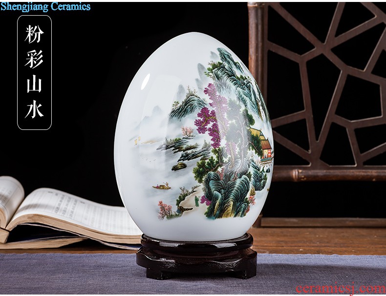 Jingdezhen ceramics flower vase creative modern new Chinese style home sitting room adornment TV ark furnishing articles