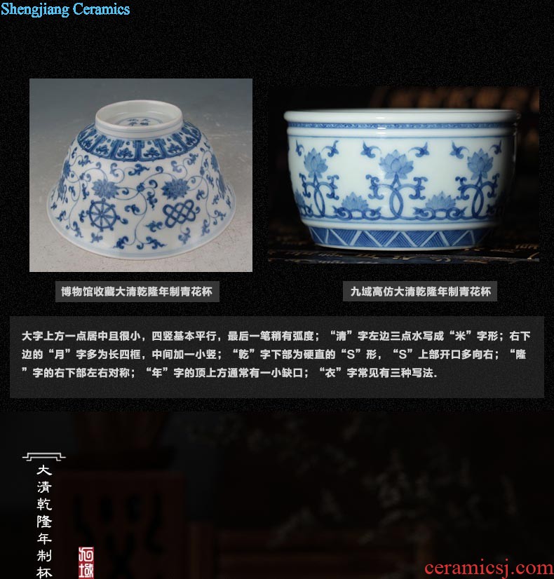 Jingdezhen ceramics hand-painted colored enamel paint sample tea cup cup dish kung fu tea tea cups master cup