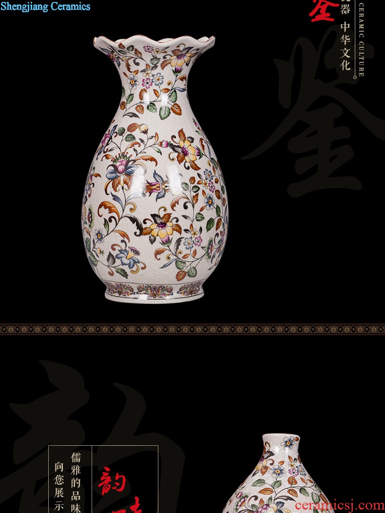 Jingdezhen ceramics hand-painted vases, flower arrangement wine porch home decoration sitting room TV ark furnishing articles