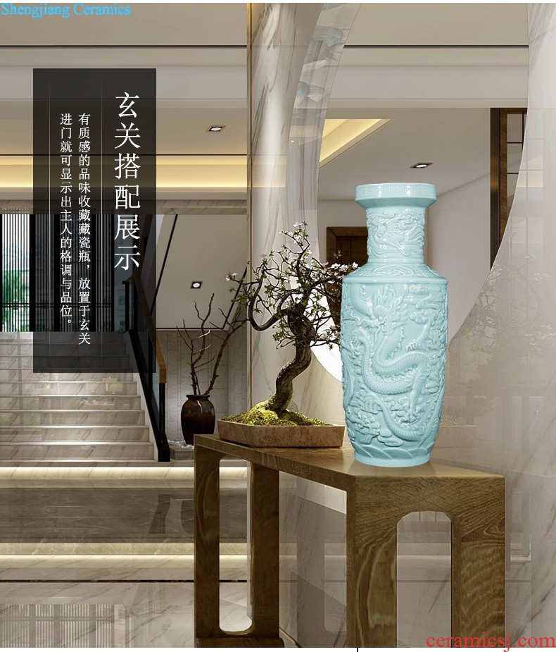 Jingdezhen ceramics hand-painted vases, flower arrangement wine porch home decoration sitting room TV ark furnishing articles