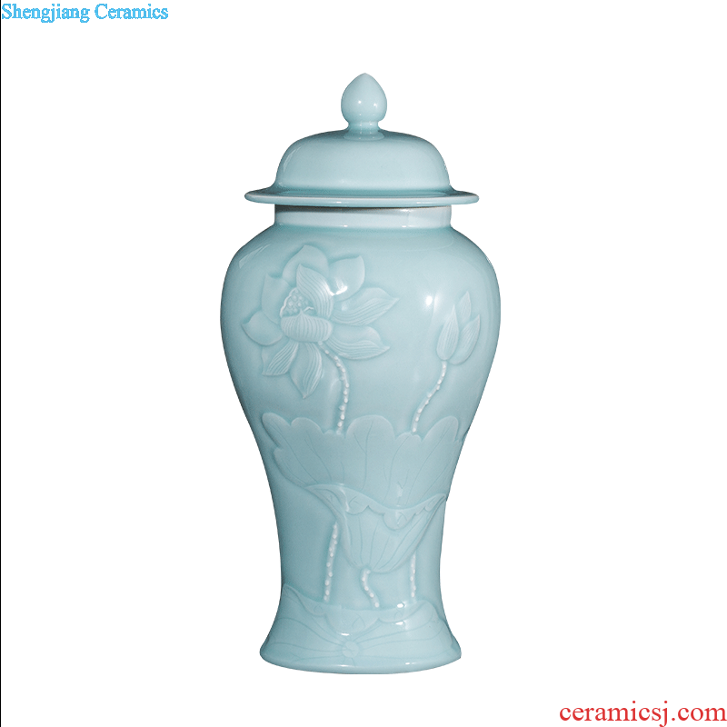 Jingdezhen ceramics vase furnishing articles hollow out modern classical porcelain sitting room ark crafts home decoration