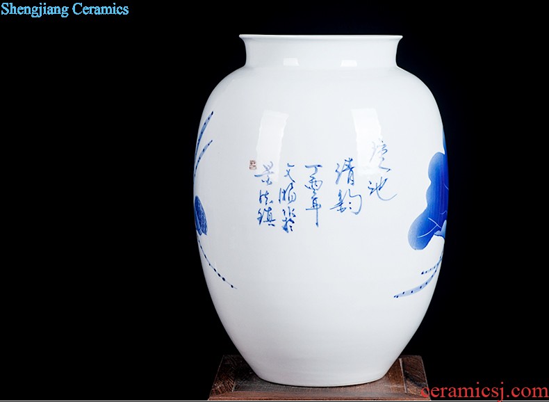 Jingdezhen ceramics furnishing articles act the role ofing is tasted household decoration of Chinese style decoration plate sitting room porch ark TV ark