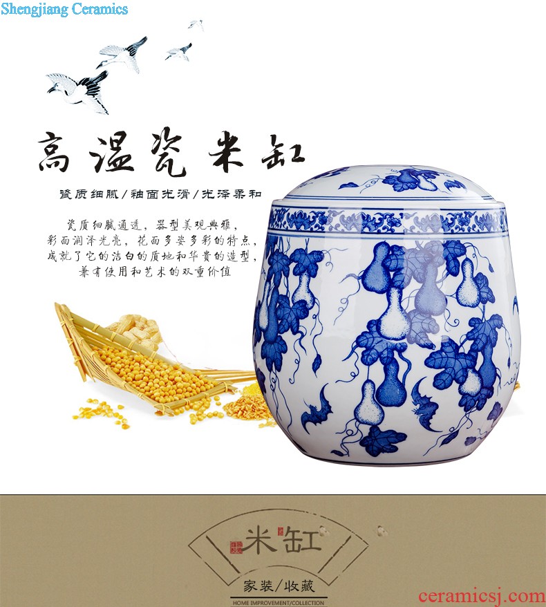 Jingdezhen ceramics antique flower arrangement of blue and white porcelain vase Chinese style furnishing articles contracted household act the role ofing is tasted the sitting room of handicraft