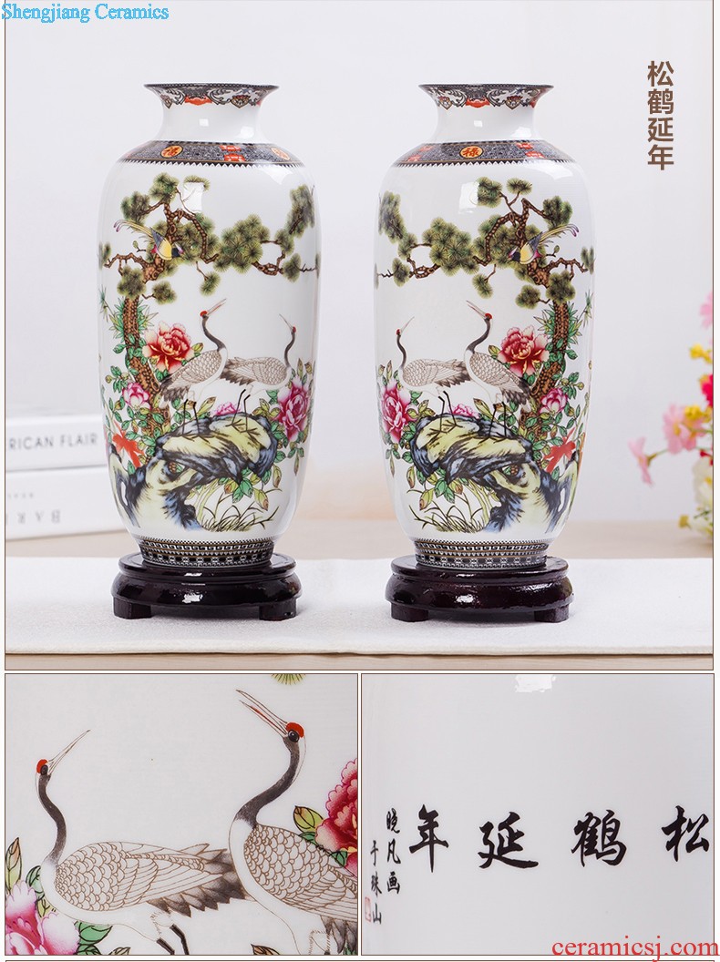 Jingdezhen ceramics design modern vogue to live in the living room beaming pastel yellow vase new home furnishing articles