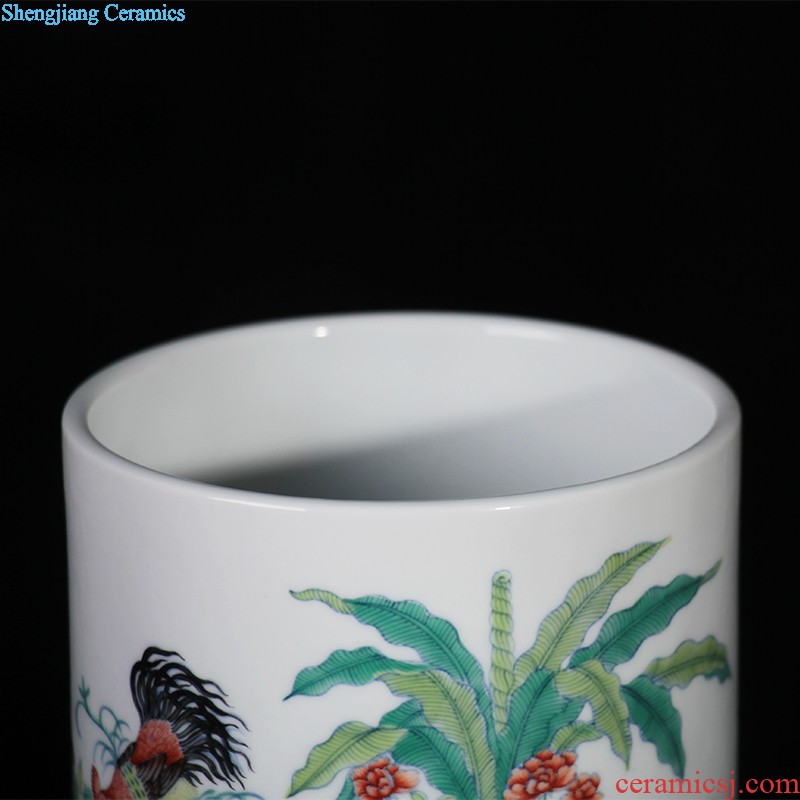 Nine domain Jingdezhen ceramic sample tea cup hand-painted color bucket RuYiBei personal master kung fu tea cups porcelain cups