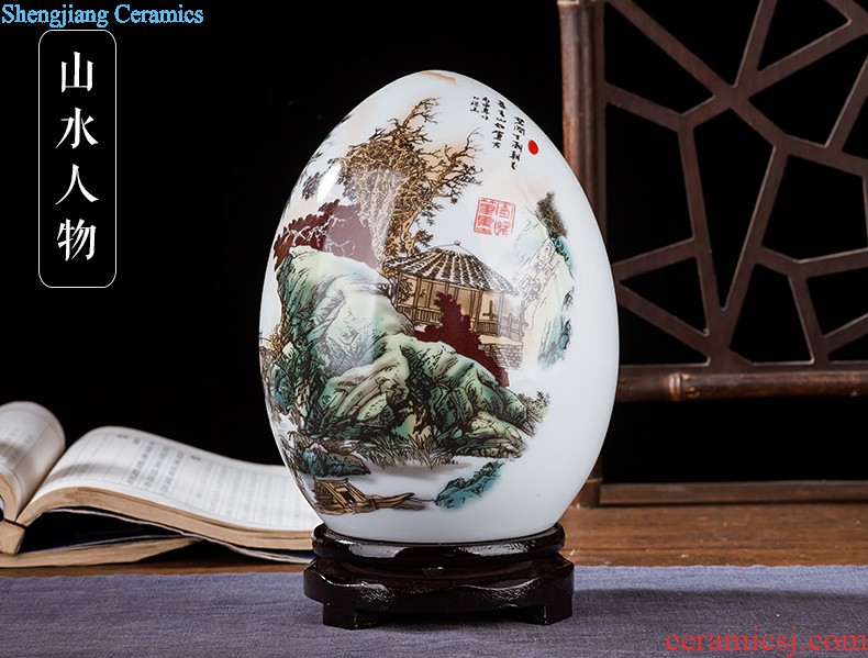 Jingdezhen ceramics flower vase creative modern new Chinese style home sitting room adornment TV ark furnishing articles