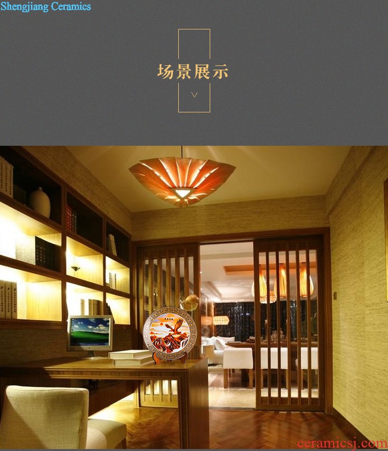 Jingdezhen ceramics vase lotus tree flower receptacle modern household adornment TV cabinet mesa furnishing articles