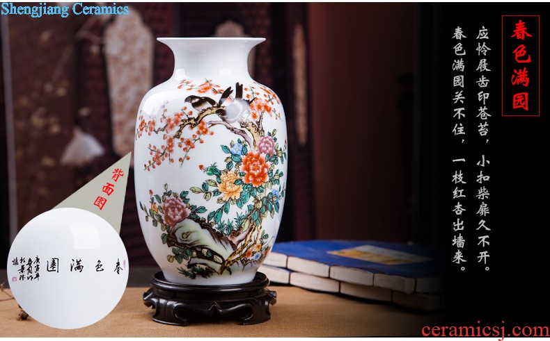Jingdezhen ceramics new Chinese antique blue and white porcelain vase wine ark adornment home sitting room handicraft furnishing articles
