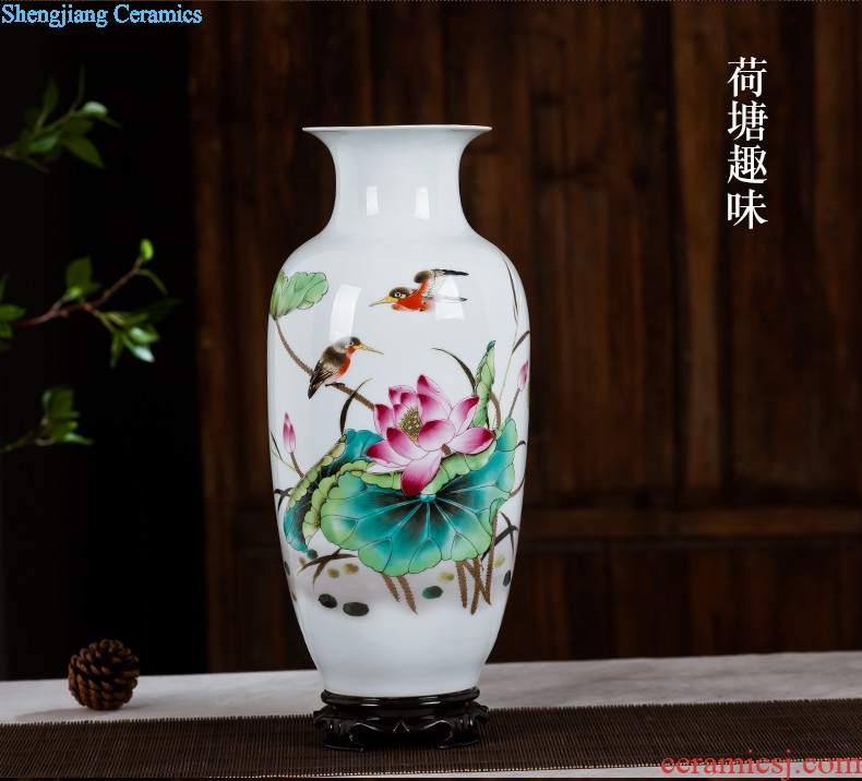 Jingdezhen ceramics furnishing articles act the role ofing is tasted household decoration of Chinese style decoration plate sitting room porch ark TV ark