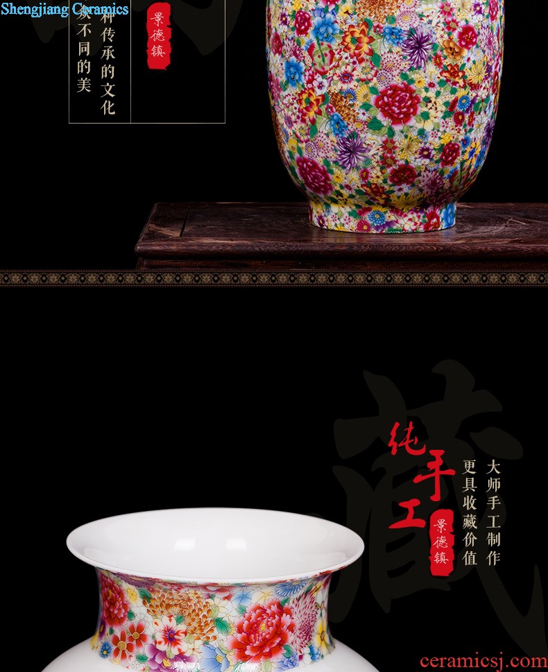 Jingdezhen ceramics hand-painted porcelain vase wine porch home wine ark adornment sitting room TV ark furnishing articles