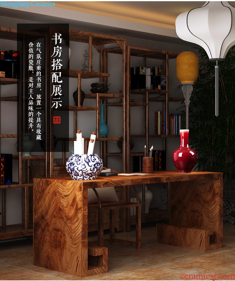 Contracted and contemporary jingdezhen chinaware big vase flower arrangement, household decoration hotel wine accessories furnishing articles