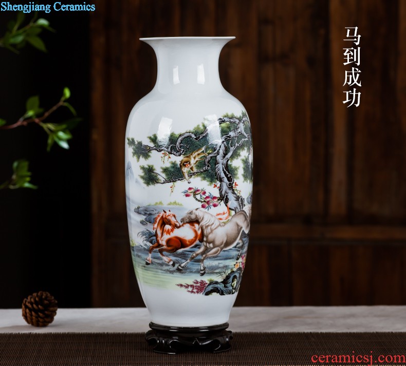 Jingdezhen ceramics furnishing articles act the role ofing is tasted household decoration of Chinese style decoration plate sitting room porch ark TV ark