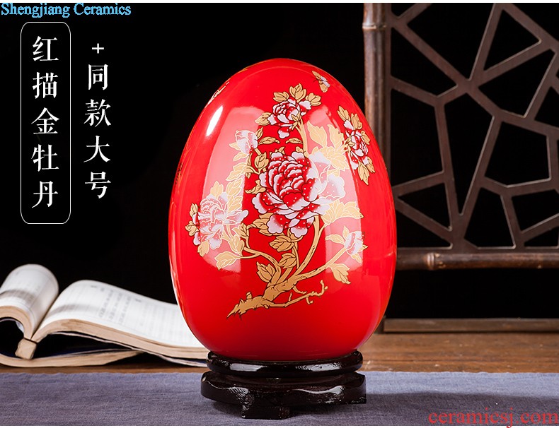 Jingdezhen ceramics flower vase creative modern new Chinese style home sitting room adornment TV ark furnishing articles