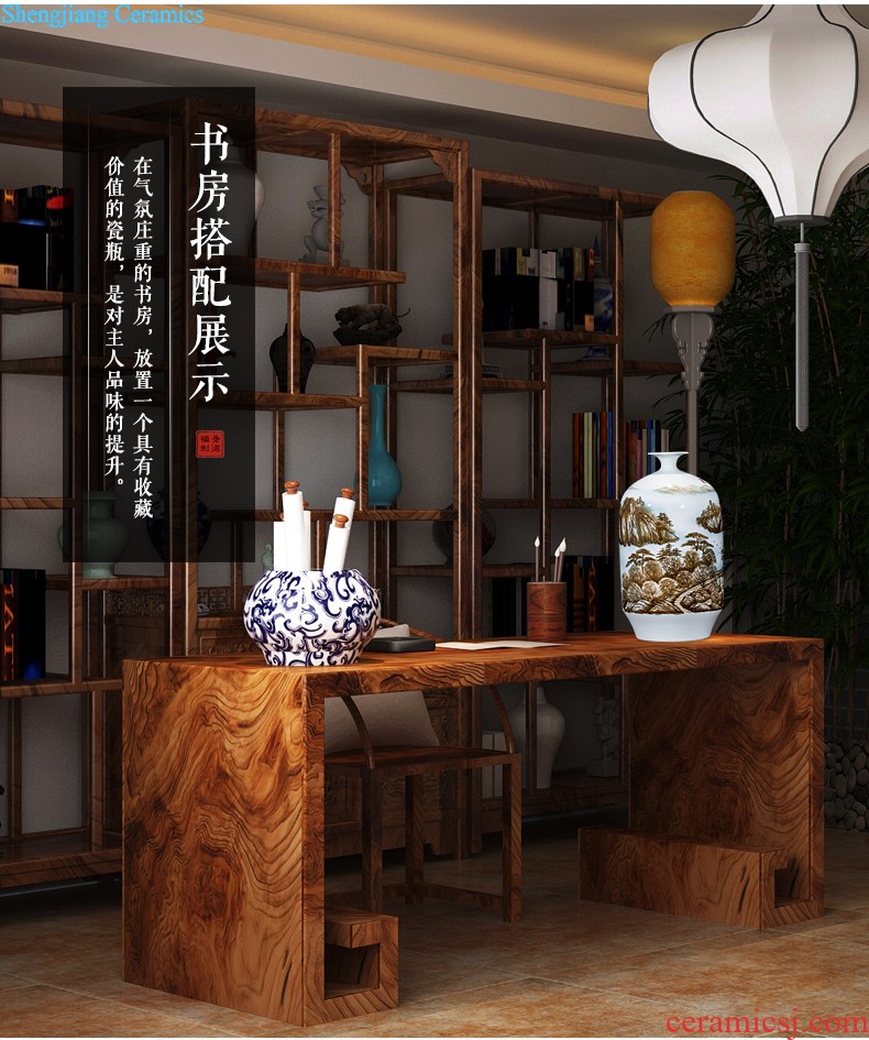 Jingdezhen ceramics hand-painted vases, flower arrangement wine porch home decoration sitting room TV ark furnishing articles