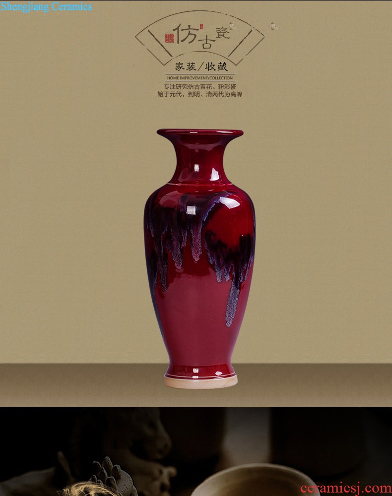 Jingdezhen ceramics wine ark adornment is placed small place office handicraft decoration household act the role ofing is tasted the living room