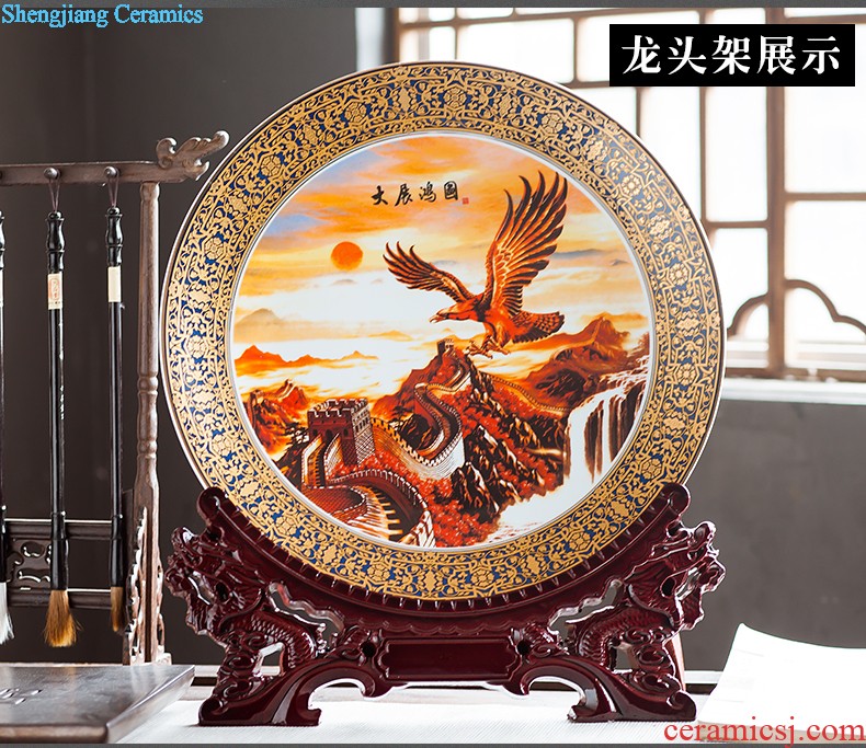 Jingdezhen ceramics vase lotus tree flower receptacle modern household adornment TV cabinet mesa furnishing articles