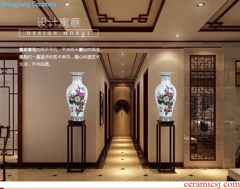 Jingdezhen ceramics furnishing articles act the role ofing is tasted household decoration of Chinese style decoration plate sitting room porch ark TV ark