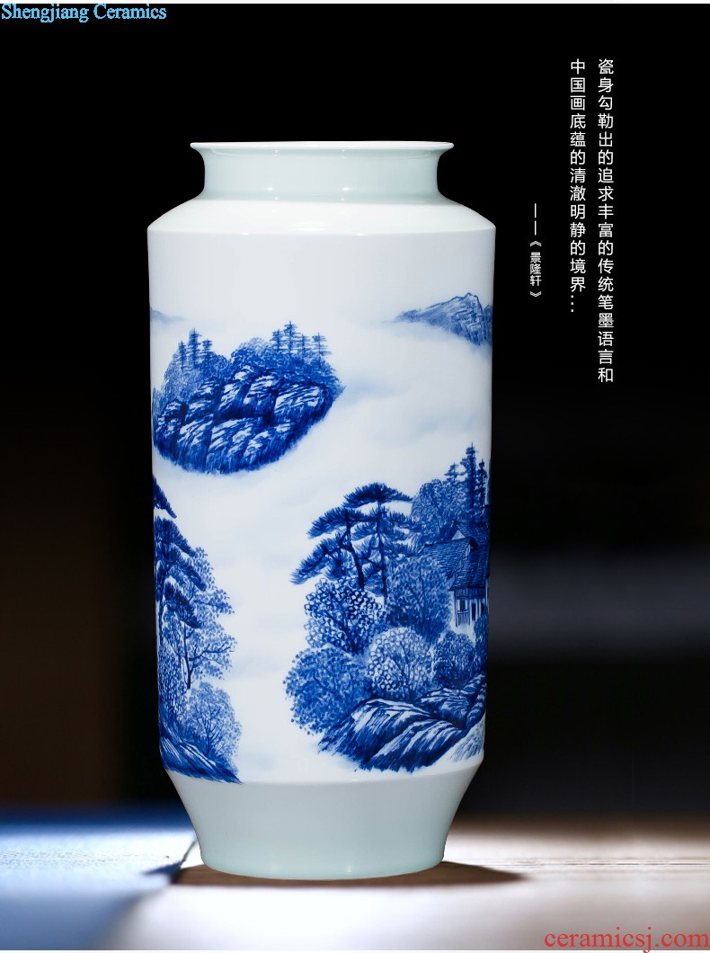 Jingdezhen ceramics hand-painted vases, flower arrangement wine porch home decoration sitting room TV ark furnishing articles