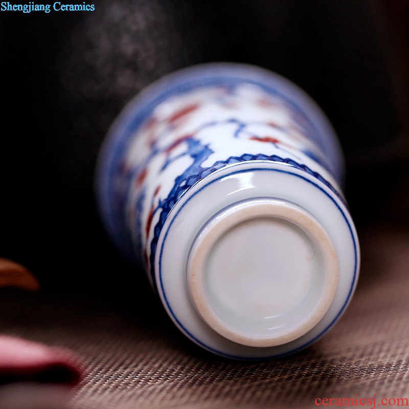 Jingdezhen blue and white ceramics youligong hand-painted sample tea cup kung fu tea cup tea cups small bowl