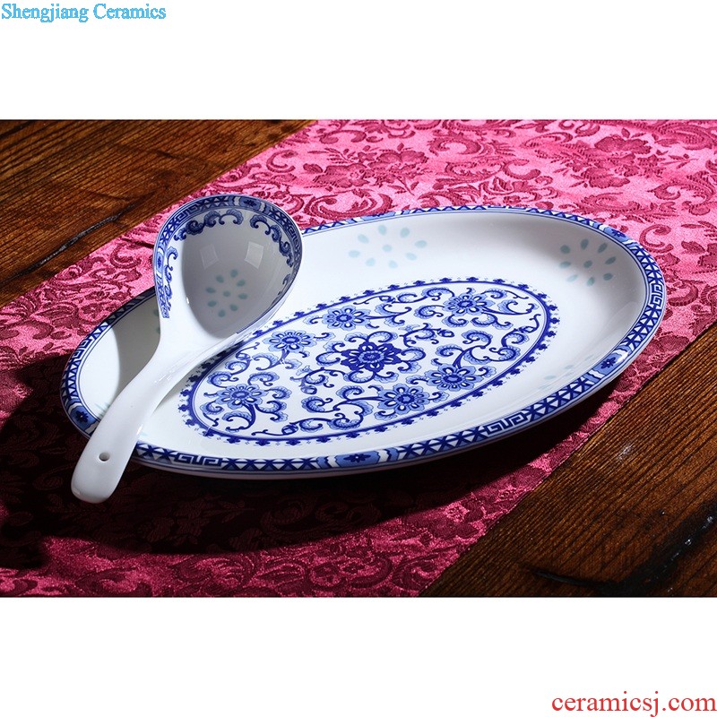 Archaize qianlong blue and white sample tea cup Jingdezhen ceramic cups manually draw personal cup master cup tea cup