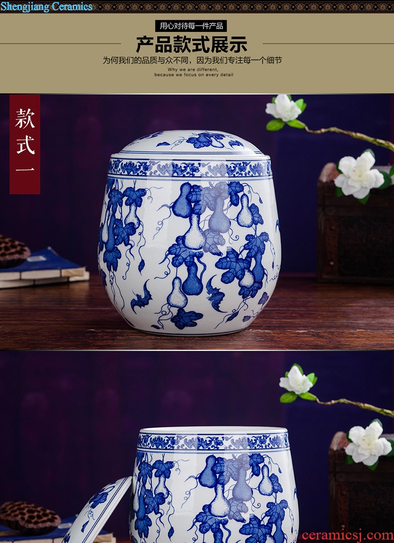 Jingdezhen ceramics antique flower arrangement of blue and white porcelain vase Chinese style furnishing articles contracted household act the role ofing is tasted the sitting room of handicraft