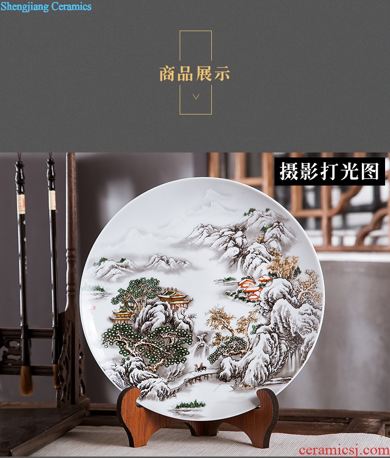 Jingdezhen ceramics powder enamel vase is contemporary and contracted creative furnishing articles home sitting room flower arrangement craft ornaments