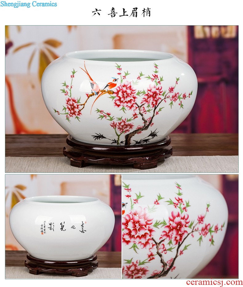 Quintessence of jingdezhen porcelain vase Contracted style ceramic vase furnishing articles sitting room with decorative bottle