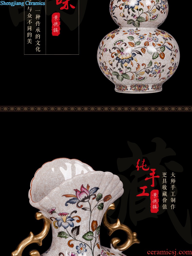 Jingdezhen ceramics hand-painted vases, flower arrangement wine porch home decoration sitting room TV ark furnishing articles