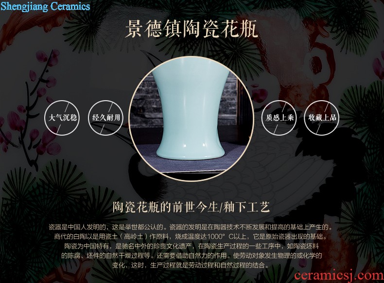 Jingdezhen ceramics vase furnishing articles hollow out modern classical porcelain sitting room ark crafts home decoration