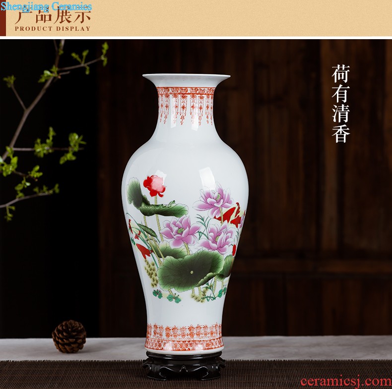 Jingdezhen ceramics furnishing articles act the role ofing is tasted household decoration of Chinese style decoration plate sitting room porch ark TV ark