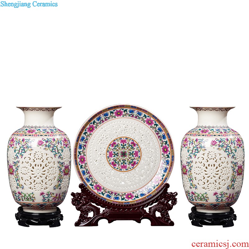 Jingdezhen ceramics furnishing articles hang dish sitting room ark Chinese arts and crafts decoration home decoration plate of town house