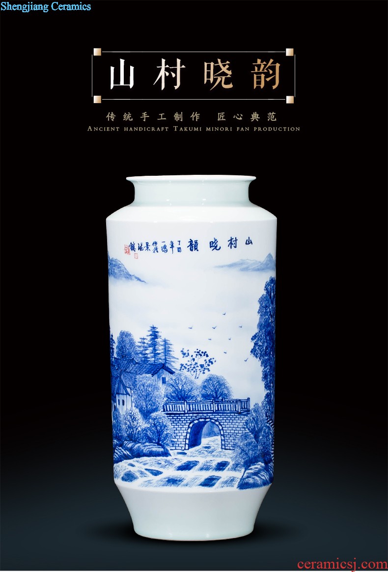 Jingdezhen ceramics hand-painted vases, flower arrangement wine porch home decoration sitting room TV ark furnishing articles