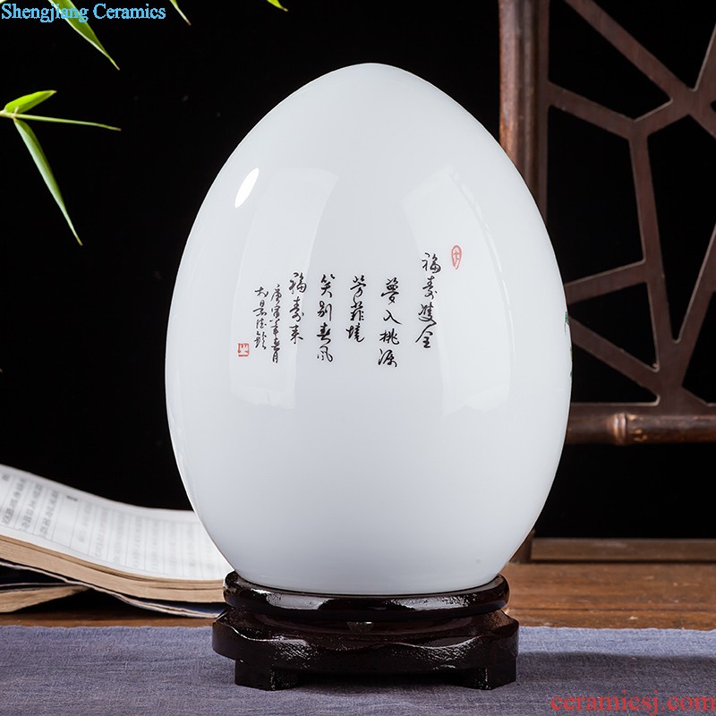 Jingdezhen ceramics flower vase creative modern new Chinese style home sitting room adornment TV ark furnishing articles