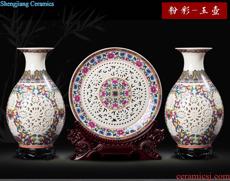 Jingdezhen ceramics furnishing articles hang dish sitting room ark Chinese arts and crafts decoration home decoration plate of town house