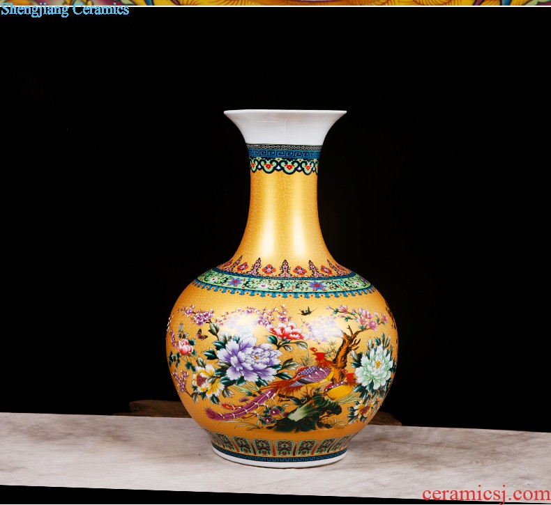 Jingdezhen ceramics vase furnishing articles flower arranging device small porcelain wine sitting room decorates porch decoration household act the role ofing is tasted