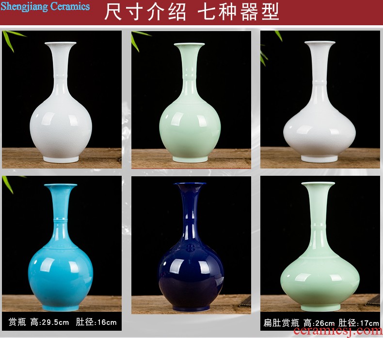 Jingdezhen ceramics hand-painted vases, flower arrangement wine porch home decoration sitting room TV ark furnishing articles