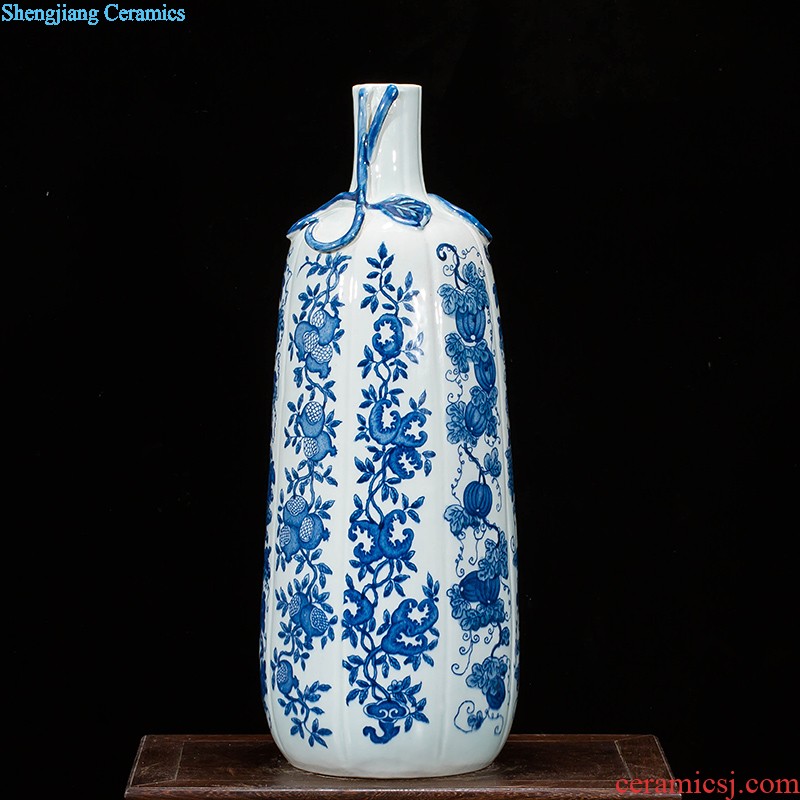 Jingdezhen ceramics hand-painted vases, flower arrangement wine porch home decoration sitting room TV ark furnishing articles