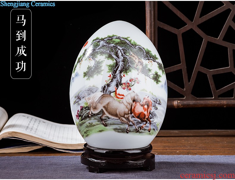 Jingdezhen ceramics flower vase creative modern new Chinese style home sitting room adornment TV ark furnishing articles