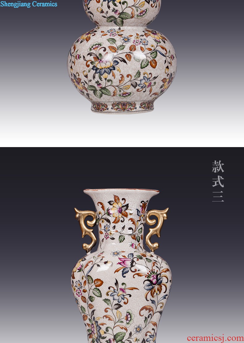 Jingdezhen ceramics hand-painted vases, flower arrangement wine porch home decoration sitting room TV ark furnishing articles