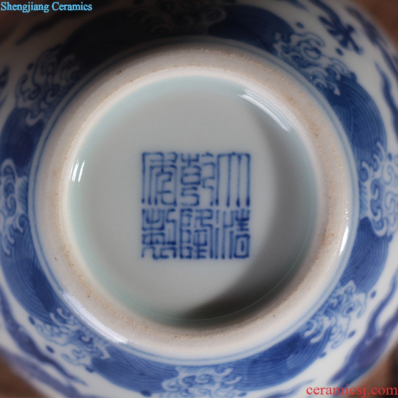 Jingdezhen ceramic masters cup sample tea cup hand-painted kung fu tea cup by hand, bucket color cup but small cylinder shape cups