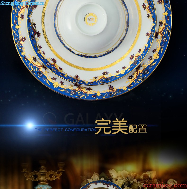 Dish dish suits jingdezhen ceramic nine domain 56 skull porcelain tableware Korean high-grade wedding housewarming porcelain