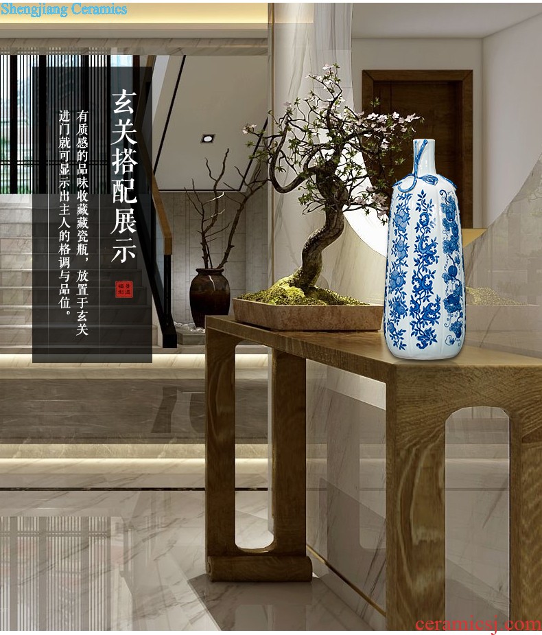 Jingdezhen ceramics hand-painted vases, flower arrangement wine porch home decoration sitting room TV ark furnishing articles