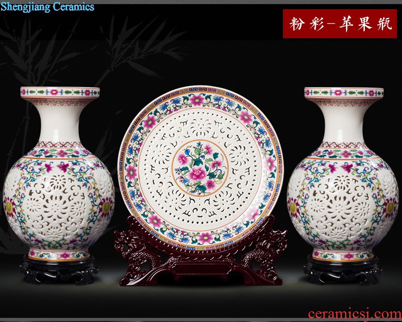 Jingdezhen ceramics furnishing articles hang dish sitting room ark Chinese arts and crafts decoration home decoration plate of town house