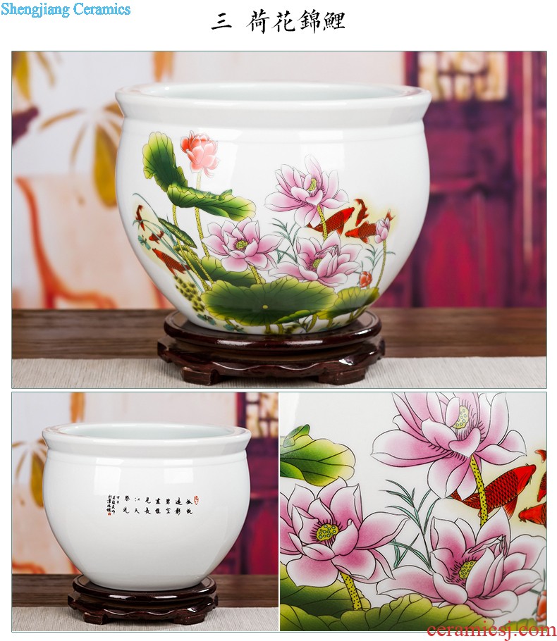 Jingdezhen ceramics furnishing articles household adornment hang dish Chinese wine sitting room porch decorate dish