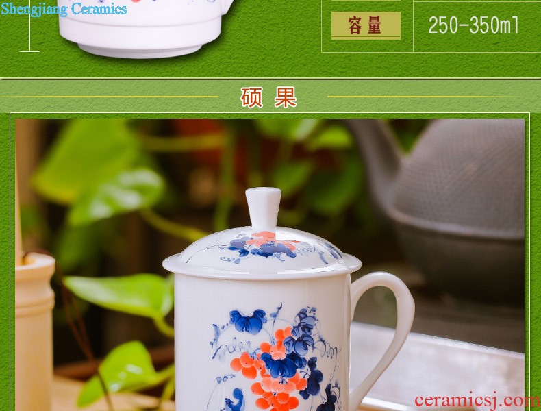 Jingdezhen ceramic cups With cover bone China mugs porcelain cup package mail office meeting Every year more than