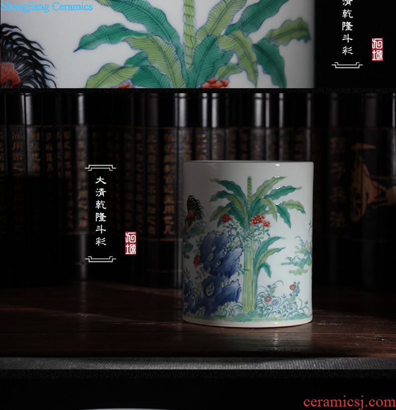 Nine domain Jingdezhen ceramic sample tea cup hand-painted color bucket RuYiBei personal master kung fu tea cups porcelain cups